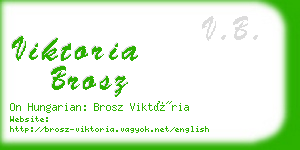 viktoria brosz business card